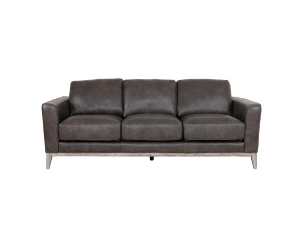 Leather Italia Ramsey Storm Gray Genuine Leather Sofa large image number 1