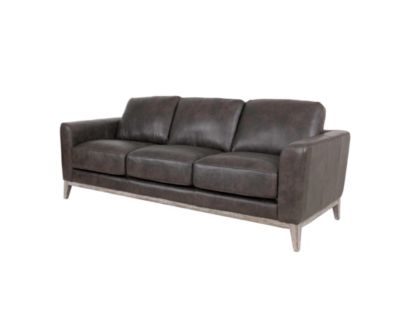 Leather Italia Ramsey Storm Gray Genuine Leather Sofa