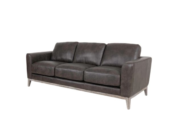 Leather Italia Ramsey Storm Gray Genuine Leather Sofa large image number 2