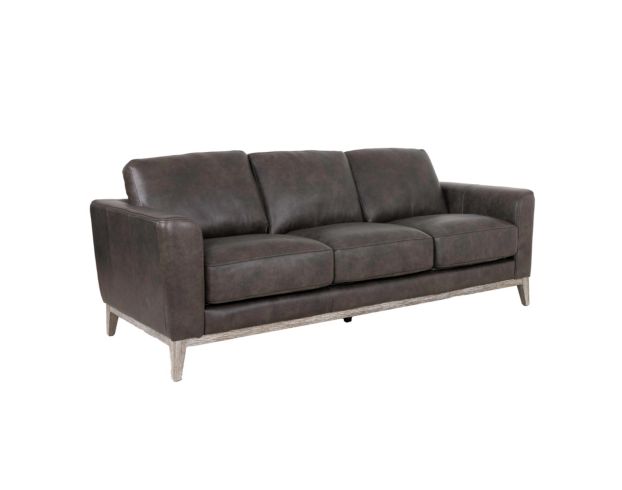 Leather Italia Ramsey Storm Gray Genuine Leather Sofa large image number 5