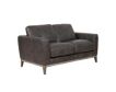 Leather Italia Ramsey Storm Gray Genuine Leather Loveseat small image number 5