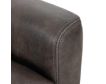 Leather Italia Ramsey Storm Gray Genuine Leather Loveseat small image number 8