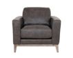 Leather Italia Ramsey Storm Gray Genuine Leather Chair small image number 1