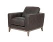 Leather Italia Ramsey Storm Gray Genuine Leather Chair small image number 2