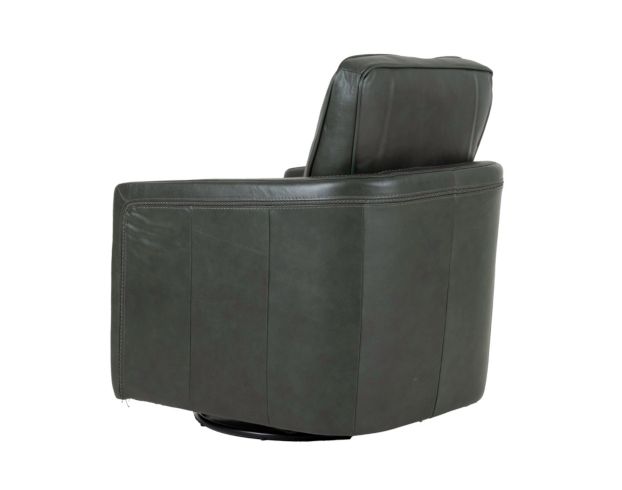 Leather Italia Turner Forest Green Genuine Leather Swivel Glider large image number 4