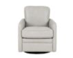 Leather Italia Turner Stone Gray Genuine Leather Swivel Glider small image number 1