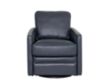 Leather Italia Turner Blue Genuine Leather Swivel Glider small image number 1