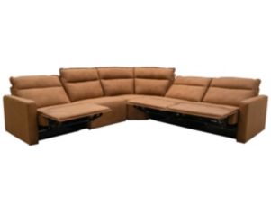 Leather Italia Adell 5-Piece Leather Power Recline Sectional