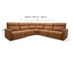 Leather Italia Adell 5-Piece Leather Power Recline Sectional small image number 6