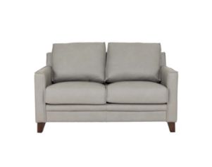 Leather Italia Stanton Gray Genuine Leather Loveseat