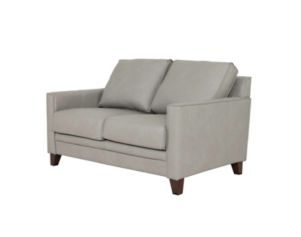 Leather Italia Stanton Gray Genuine Leather Loveseat