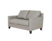 Leather Italia Stanton Gray Genuine Leather Loveseat small image number 2