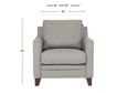 Leather Italia Stanton Gray Genuine Leather Chair small image number 7