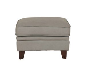 Leather Italia Stanton Gray Genuine Leather Ottoman