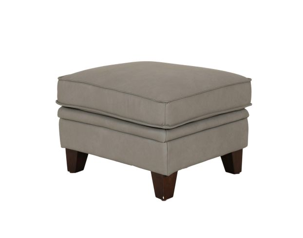 Leather Italia Stanton Gray Genuine Leather Ottoman large image number 2