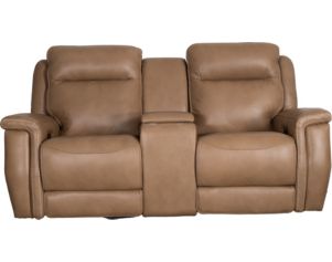 Leather Italia Fischer Leather Power Recline Console Loveseat