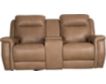 Leather Italia Fischer Leather Power Recline Console Loveseat small image number 1