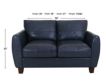 Leather Italia Traverse Genuine Leather Loveseat small image number 3