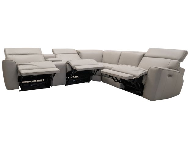 Leather Italia Skyway Leather Power Reclining 6-Piece Sectional large image number 2