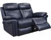 Leather Italia Joplin Blue Leather Power Reclining Loveseat small image number 3