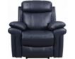 Leather Italia Joplin Blue Leather Power Recliner small image number 1