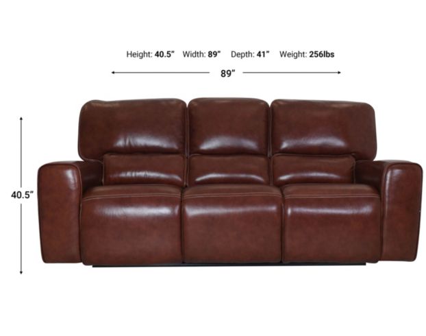 Leather Italia Broadway Leather Power Reclining Sofa large image number 4