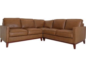 Leather Italia Newport 3-Piece 100% Leather Sectional