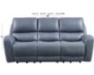 Leather Italia Bel Air Power Reclining Lay-Flat Sofa small image number 4