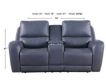 Leather Italia Bel Air Power Reclining Lay-Flat Loveseat small image number 4