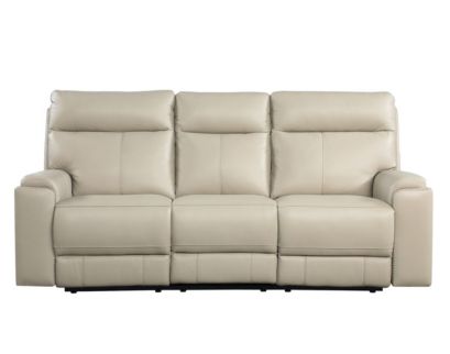 Leather Italia Bryant Leather Power Reclining Lay-Flat Sofa