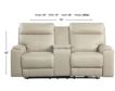 Leather Italia Bryant Leather Power Console Loveseat small image number 5