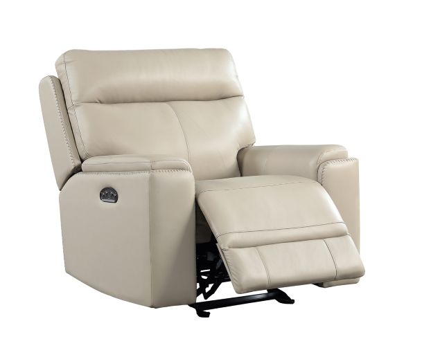 Leather Italia Bryant Leather Power Glider Recliner large image number 2