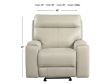 Leather Italia Bryant Leather Power Glider Recliner small image number 3