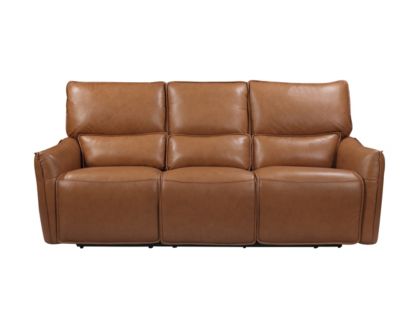 Leather Italia Portland Leather Power Reclining Lay-Flat Sofa