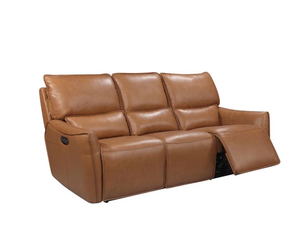 Leather Italia Portland Leather Power Headrest Lay-Flat Sofa large image number 2