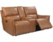 Leather Italia Portland Leather Power Headrest Console Loveseat small image number 1