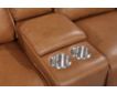 Leather Italia Portland Leather Power Headrest Console Loveseat small image number 2