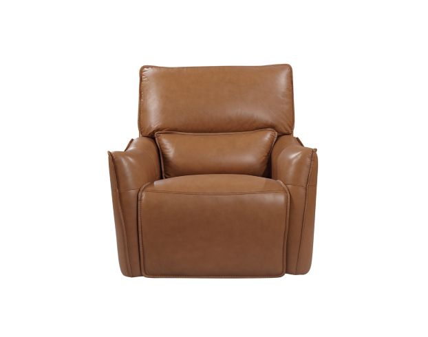 Leather Italia Portland Leather Power Headrest Glider Recliner large image number 1