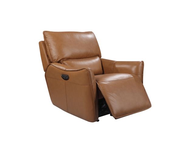 Leather Italia Portland Leather Power Headrest Glider Recliner large image number 2