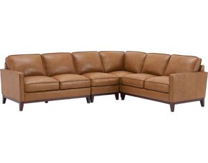 Leather Italia Newport 4-Piece Leather Sectional