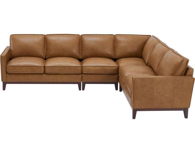 Leather Italia Newport 4-Piece Leather Sectional large image number 2