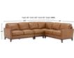 Leather Italia Newport 4-Piece Leather Sectional small image number 5