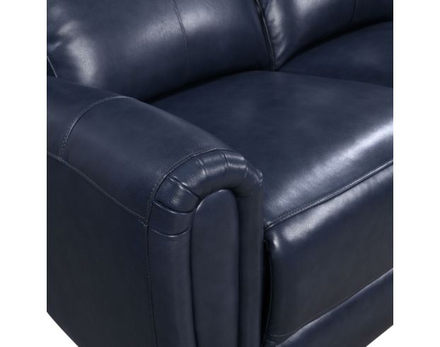 Leather Italia Jonathan Blue Leather Power Loveseat large image number 3