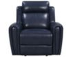 Leather Italia Jonathan Blue Leather Power Recliner small image number 1
