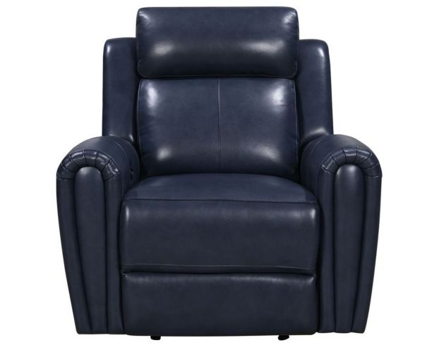 Blue leather electric online recliner chair