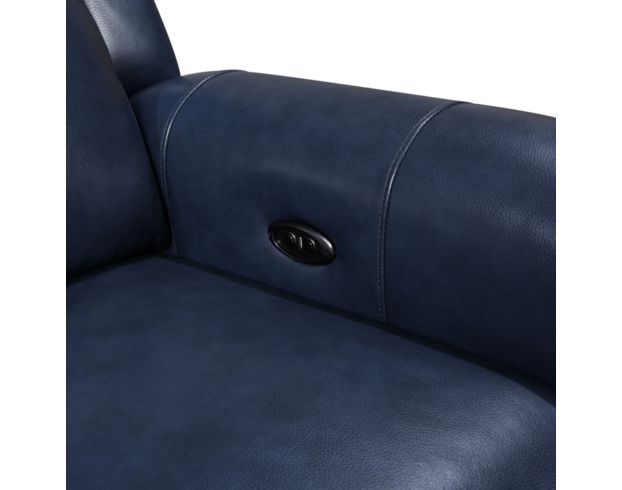 Leather Italia Jonathan Blue Leather Power Recliner large image number 3
