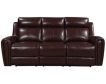 Leather Italia Jonathan Brown Leather Power Sofa small image number 1