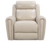 Leather Italia Jonathan Cream Leather Power Recliner small image number 1