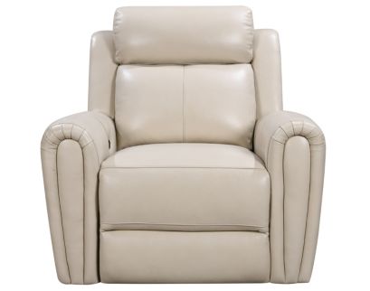 Leather Italia Jonathan Cream Leather Power Recliner