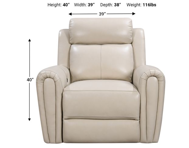 Cream on sale leather recliner